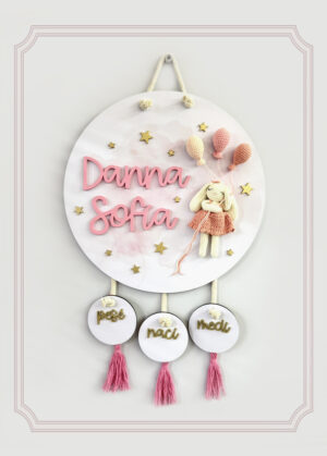 Letrero Macramé Bebé